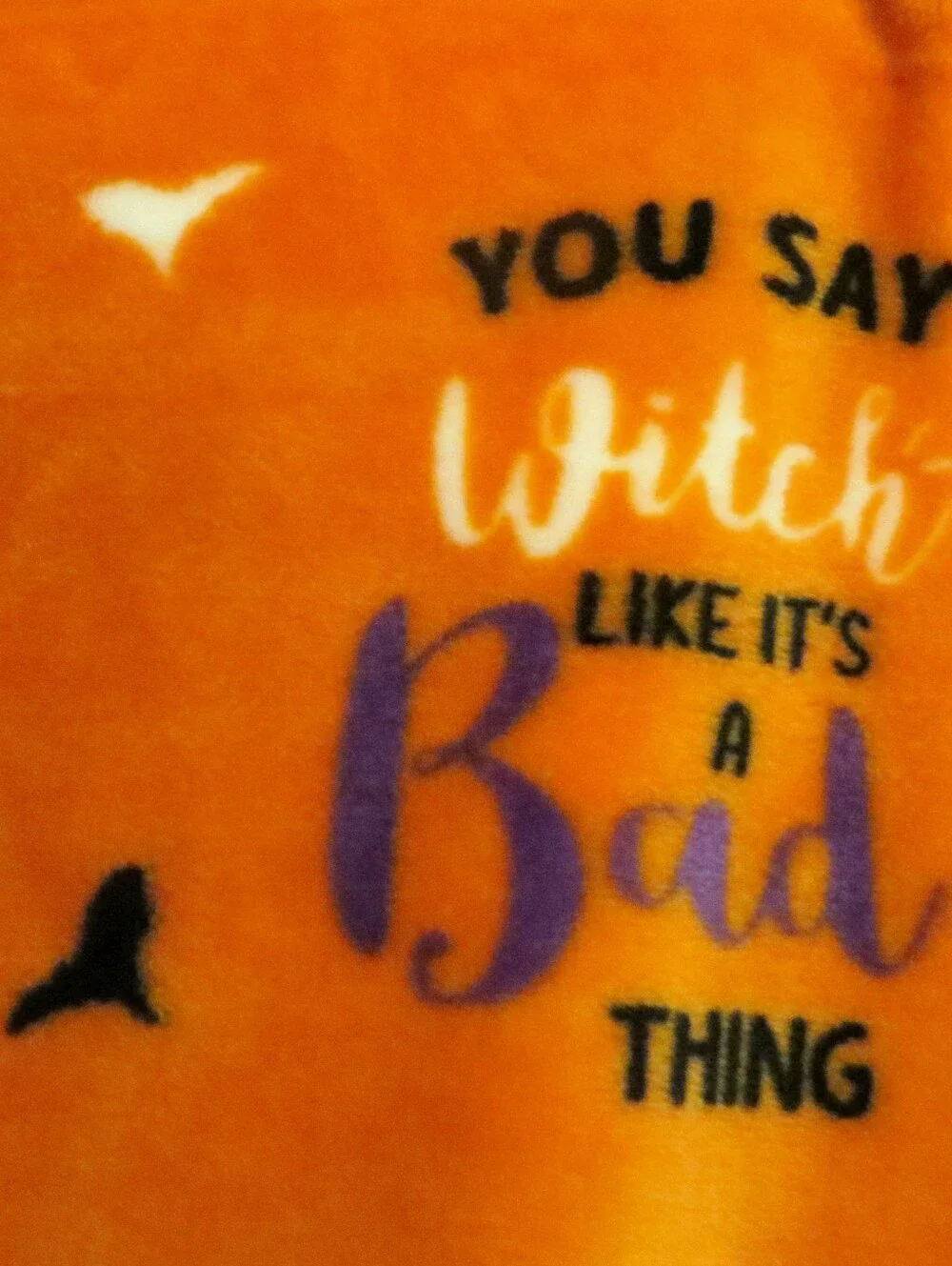 En Vogue Essentials Halloween You Say Witch Like It's A Bad Thing Throw Blanket
